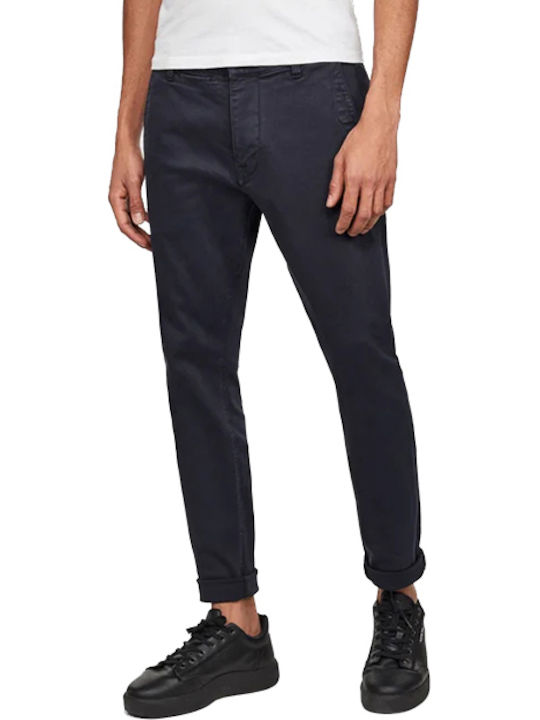 G-Star Raw Pantaloni pentru bărbați Chino Elastice cu Croială Skinny Albastru marin D16695-C258-4213