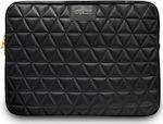 Guess Quilted Tasche Fall für Laptop 13" in Schwarz Farbe