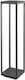 Zambelis Lights Outdoor Floor Lamp Small Post LED 7W with Warm White Light IP54 Black