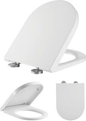 Bormann Bakelite Soft Close Toilet Seat White BTW1010 46.5cm