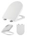 Bormann BTW1020 Toilettenbrille Soft-Close Bakelit 42.5x36.6cm Weiß