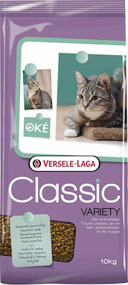 Versele Laga Classic Variety Dry Food for Adult Cats with Meat 10kg