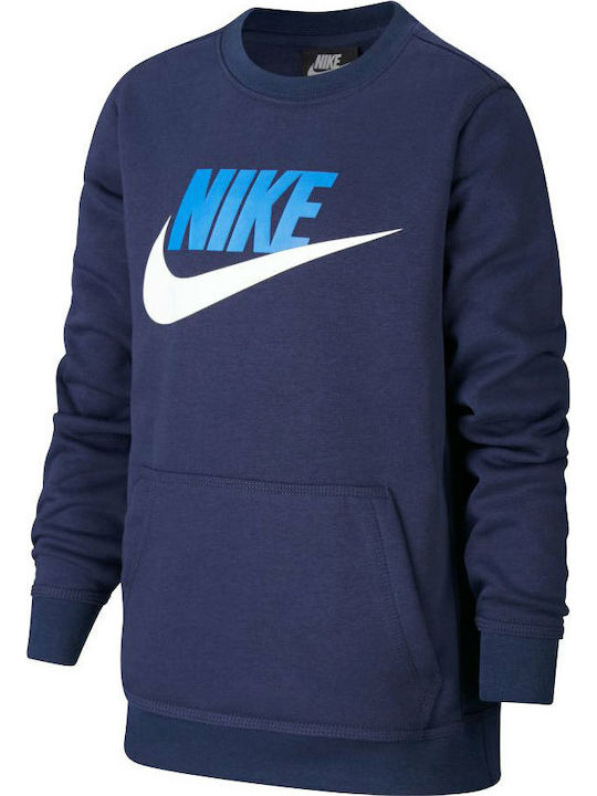 Nike Παιδικό Φούτερ Μπλε Sportswear Club