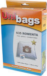 Unibags 635 Vacuum Cleaner Bags 5pcs Compatible with Moulinex / Rowenta Vacuum Cleaners