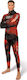 Omer Red Stone Full Diving Suit Shaved Inside with Chest Pad for Spearfishing Camouflage Red 7mm