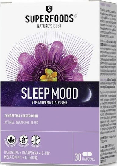 Superfoods Sleep Mood Supplement for Sleep 30 caps