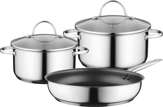 Neff Z943SE0 Σετ Μαγειρικά Σκεύη από Ανοξείδωτο Ατσάλι Ασημί 3τμχ