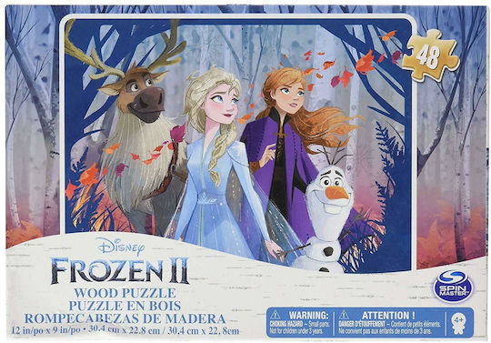 Ξύλινο Παιδικό Puzzle Frozen II για 4+ Ετών 48pcs Spin Master