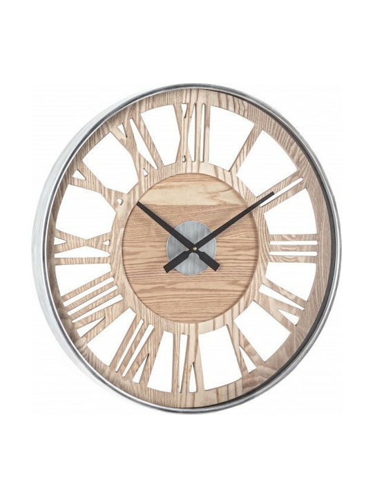 Bizzotto Wall Clock Metallic 60x60cm