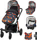 Cosatto 3 in 1 Giggle Quad Reversible 3 in 1 Baby Stroller Suitable for Newborn Orange