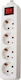 Telco CX-DB-04K Power Strip 4 Positions with Switch and Cable 3m