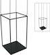 Marhome Metal Plant Stand Black 25x45x145cm