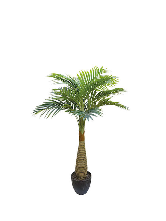 Marhome Künstliche Pflanze in Blumentopf Areca-Palme Grün 120cm 1Stück
