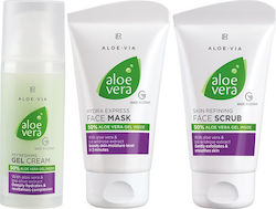 LR Aloe Via Peeling & Mask Skin Care Set for Moisturizing with Face Scrub & Face Mask 20719-1