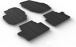 Gledring Set Front and Back 4pcs for Volvo V70 Black