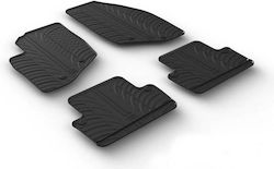 Gledring Set Front and Back 4pcs for Volvo V70 Black
