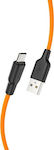 Hoco X21 Geflochten USB 2.0 auf Micro-USB-Kabel Orange 1m 1Stück