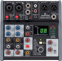 Soundsation Miomix 204FX Analog Console 6 Channels with Phantom Power & 2 XLR Inputs
