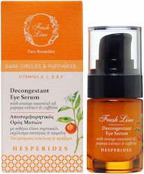 Fresh Line Moisturizing Eyes Serum Hesperides Suitable for All Skin Types 15ml