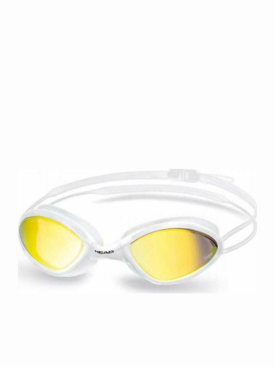 Head Tiger LSR Schwimmbrillen Erwachsene mit Antibeschlaglinsen Weiß Weiß