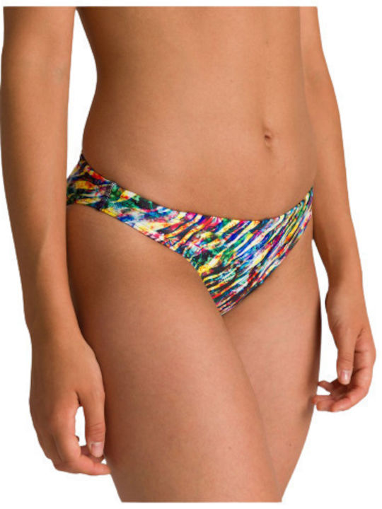 Arena Bikini Slip Black/Yellow/Fuchsia