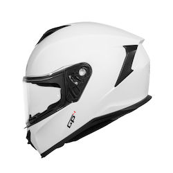 CMS GP4 Plain Full Face ECE 22.05 Plain White