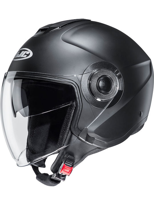 HJC i40 Semi Flat Jet Helmet with Sun Visor ECE 22.05 1380gr Black 9673