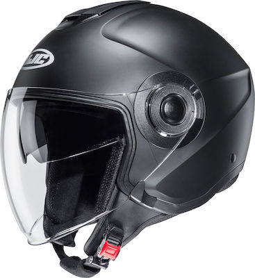 HJC i40 Semi Flat Jet Helmet with Sun Visor ECE 22.05 1380gr Black 9673