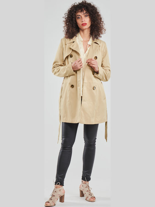 Only Damen Ginger Root Trenchcoat