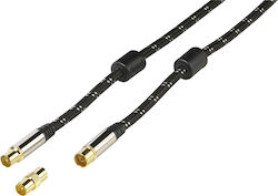 Vivanco Antenna Cable Coax male - Coax male Black 1.5m (48138) 1pcs
