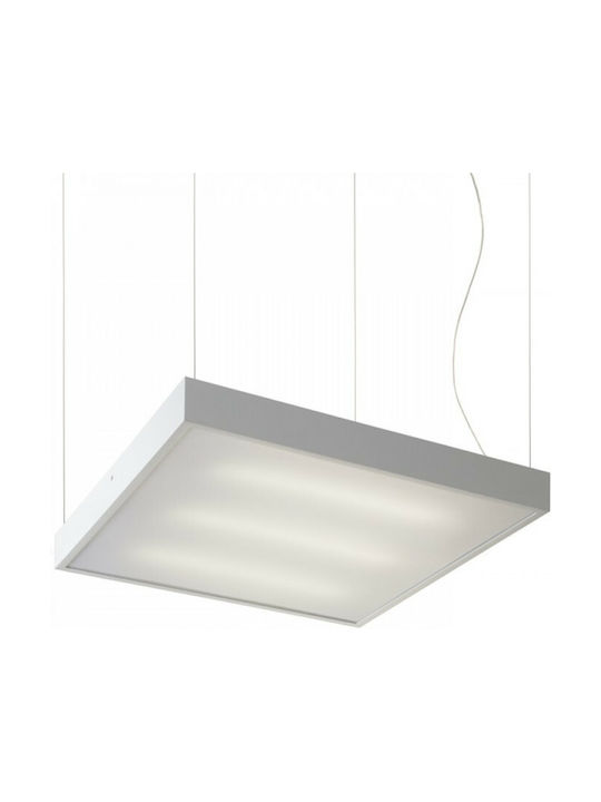 Rendl Light Studio Structural Pendant Light Silver with Socket 2G11 PL 55x55cm