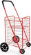 Metallisch Einkaufswagen Rot