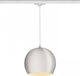 Rendl Light Studio Aston Pendant Light Single-Light Bell for Socket E27 Silver