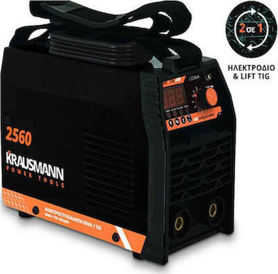 Krausmann 2560 Ηλεκτροκόλληση Inverter 200A (max) TIG / Ηλεκτροδίου (MMA)