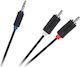 Cabletech Καλώδιο Ήχου 3.5mm male - RCA male Μαύρο 5m 10503-103