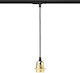 Rendl Light Studio Elisa Pendant Light Suspension Rail for Socket E27 Gold