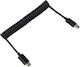 Powertech USB 2.0 Kabel Mini-USB-A-Stecker - Micro-USB-A-Stecker Schwarz 1m CAB-U124