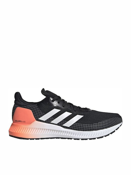Adidas Solar Blaze Ανδρικά Αθλητικά Παπούτσια Running Core Black / Cloud White / Signal Coral