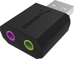 Sabrent Εξωτερική USB Κάρτα Ήχου 2.0 AU-MMSA