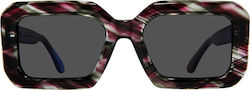 Urban Owl Capri Ochelari de soare Maro cu Cadru & Gri Lentilă