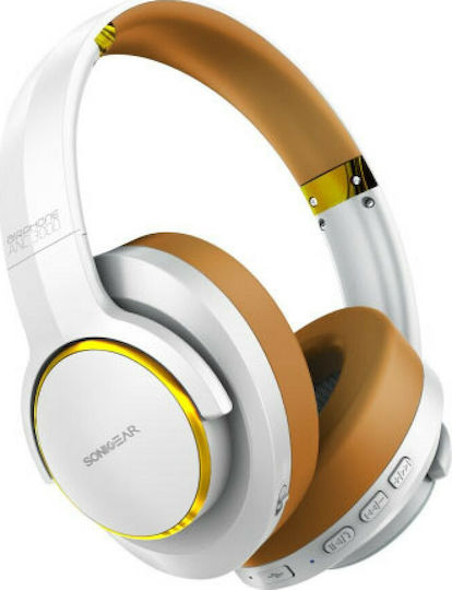 Sonic Gear ANC 3000 Wireless Bluetooth Over Ear Headphones Gold