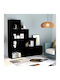 Bibliothek Schwarz 155x24x160cm