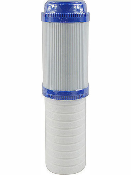 QWaterFilters Ανταλλακτικό Φίλτρο Νερού Άνω και Κάτω Πάγκου από Ενεργό Άνθρακα 10" PP-GAC 10"