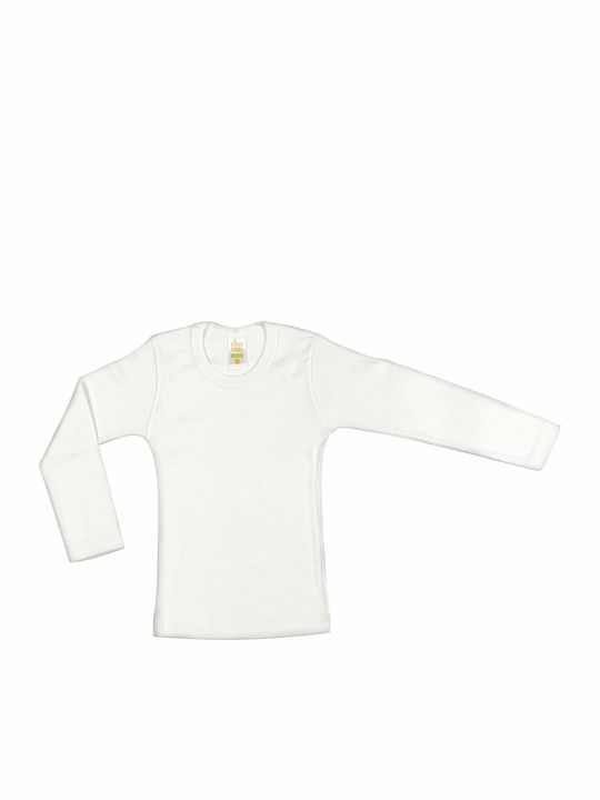 Nina Club Kids Long-Sleeved Undershirt White