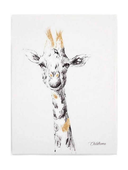 Childhome Παιδικός Πίνακας Giraffe Gold σε Καμβά 30x40εκ.