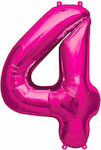 Balloon 100 cm Fuchsia balloon Number 4