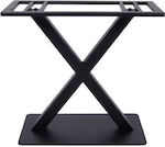 Woodwell Ferro Tischständer aus Edelstahl Geeignet für Tabelle in Schwarz Farbe 70x40x72cm 1Stück
