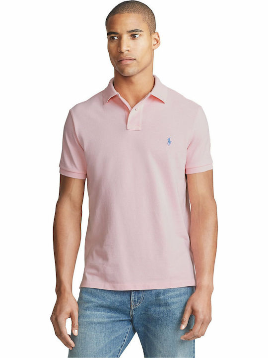 Ralph Lauren Ανδρικό T-shirt Polo Ροζ