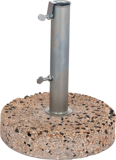 HomeMarkt Umbrella Stand made of Cement with Regulator in Gray Color 52x52cm Φ52