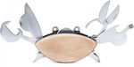 Kikkerland Crab Multi-tool Beige with Blade made of Stainless Steel